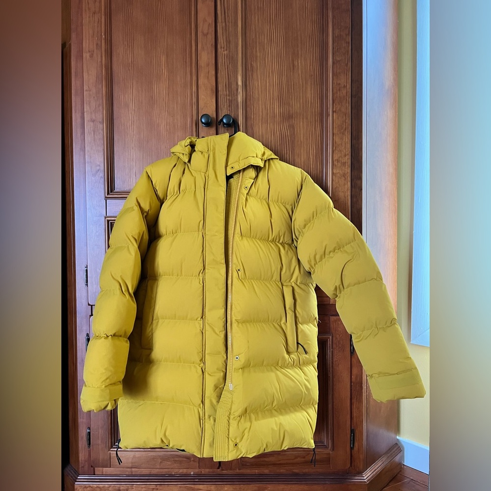 Helly Hansen W ASPIRE PUFFY PARKA PUFFER SNOW SKI COAT Mustard Yellow SIZE S